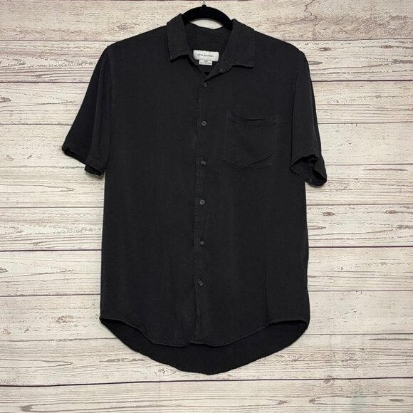 Cotton On Garments Tops - Cotton on Garments Black SS Single Pocket Button Up Small